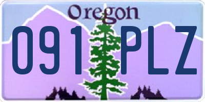 OR license plate 091PLZ