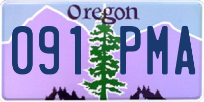 OR license plate 091PMA