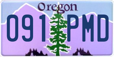 OR license plate 091PMD