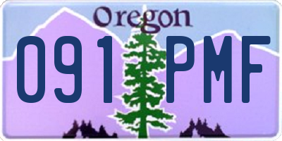 OR license plate 091PMF