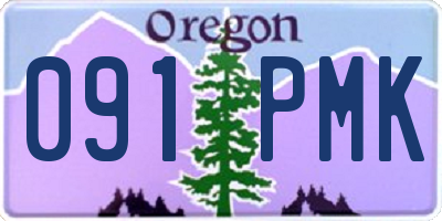 OR license plate 091PMK