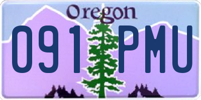 OR license plate 091PMU