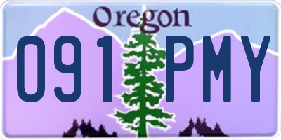 OR license plate 091PMY