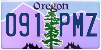 OR license plate 091PMZ