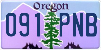 OR license plate 091PNB