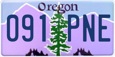 OR license plate 091PNE