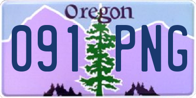 OR license plate 091PNG