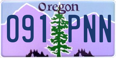 OR license plate 091PNN