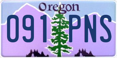 OR license plate 091PNS