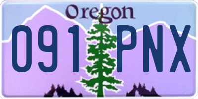 OR license plate 091PNX