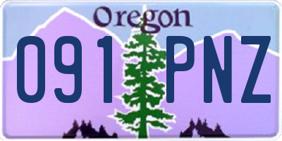 OR license plate 091PNZ