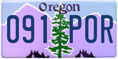 OR license plate 091POR