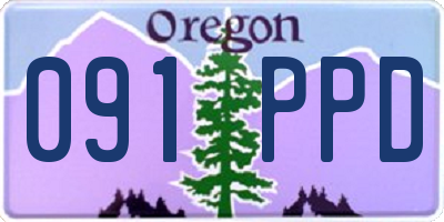 OR license plate 091PPD