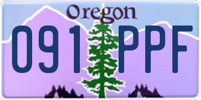 OR license plate 091PPF