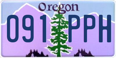 OR license plate 091PPH