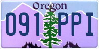 OR license plate 091PPI