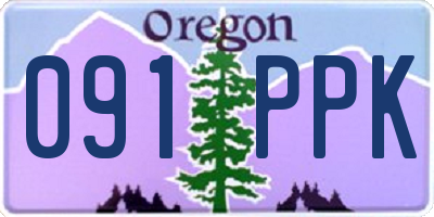 OR license plate 091PPK