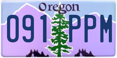 OR license plate 091PPM