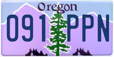 OR license plate 091PPN
