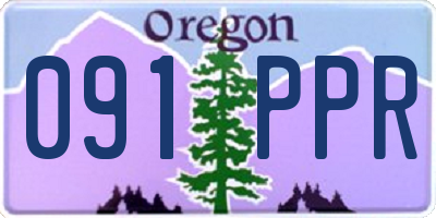 OR license plate 091PPR