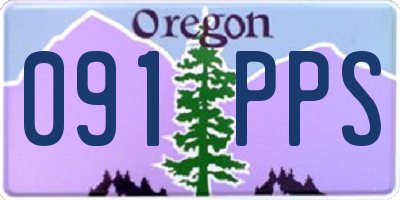 OR license plate 091PPS