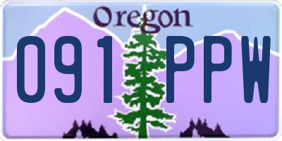 OR license plate 091PPW