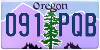 OR license plate 091PQB