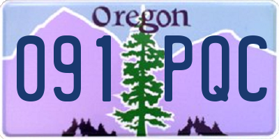 OR license plate 091PQC