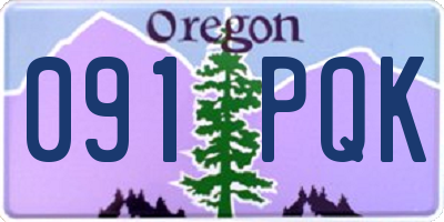 OR license plate 091PQK