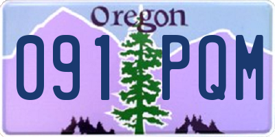 OR license plate 091PQM