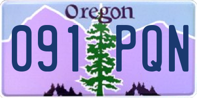 OR license plate 091PQN