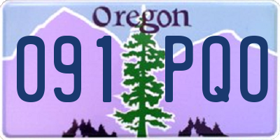 OR license plate 091PQO