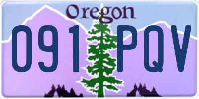 OR license plate 091PQV