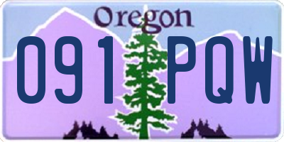 OR license plate 091PQW