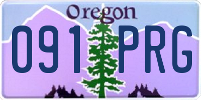 OR license plate 091PRG