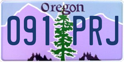 OR license plate 091PRJ
