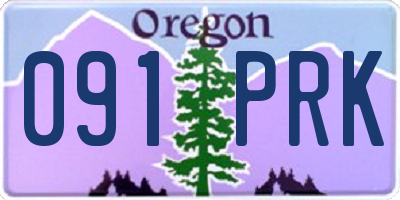 OR license plate 091PRK