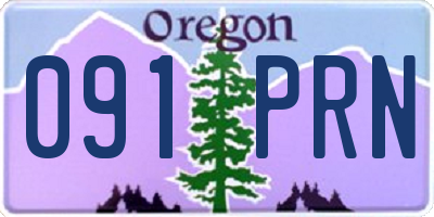 OR license plate 091PRN