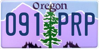 OR license plate 091PRP