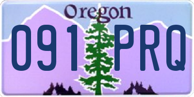 OR license plate 091PRQ