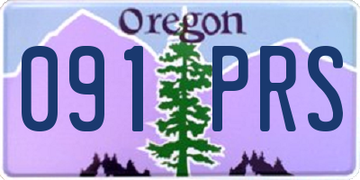 OR license plate 091PRS