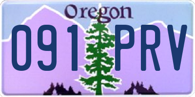 OR license plate 091PRV