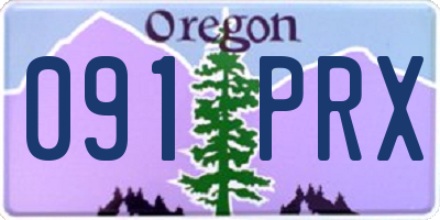 OR license plate 091PRX