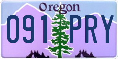 OR license plate 091PRY