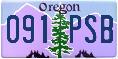 OR license plate 091PSB
