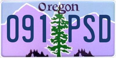 OR license plate 091PSD