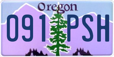 OR license plate 091PSH