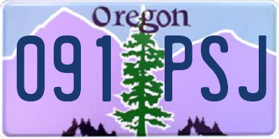 OR license plate 091PSJ