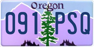 OR license plate 091PSQ