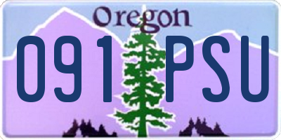 OR license plate 091PSU